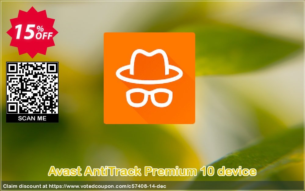 Avast AntiTrack Premium 10 device Coupon, discount 15% OFF Avast AntiTrack Premium 10 device, verified. Promotion: Awesome promotions code of Avast AntiTrack Premium 10 device, tested & approved