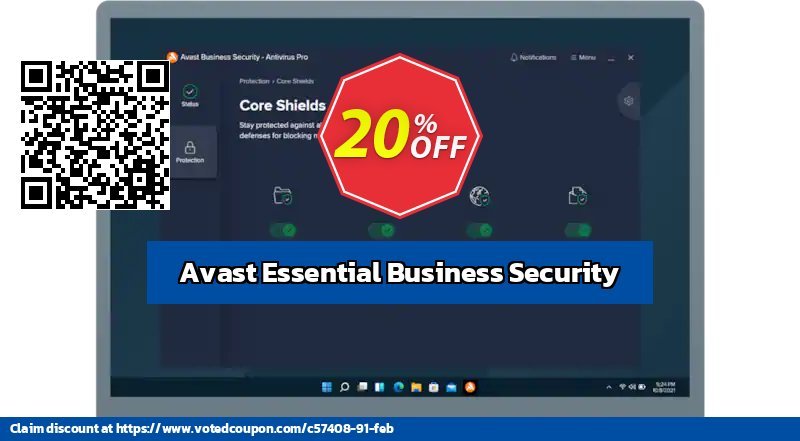 Avast Essential Business Security Coupon, discount 20% OFF Avast Essential Business Security, verified. Promotion: Awesome promotions code of Avast Essential Business Security, tested & approved