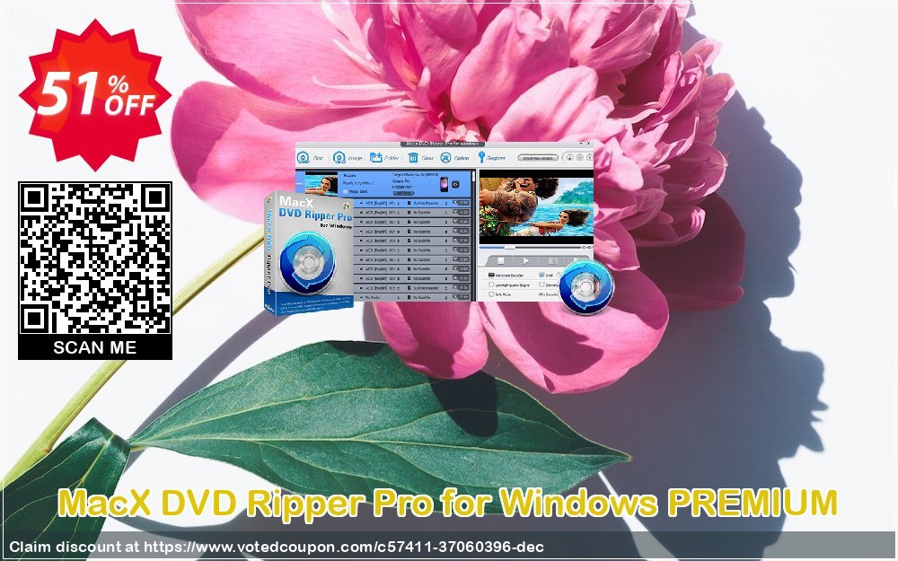 MACX DVD Ripper Pro for WINDOWS PREMIUM Coupon, discount 50% OFF MacX DVD Ripper Pro for Windows PREMIUM, verified. Promotion: Stunning offer code of MacX DVD Ripper Pro for Windows PREMIUM, tested & approved