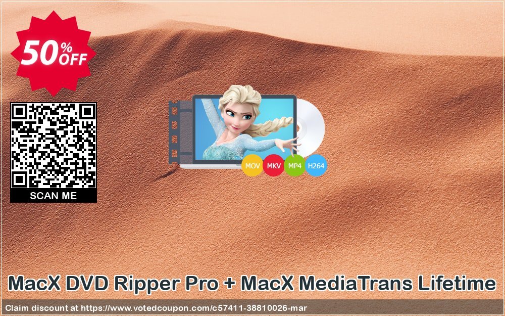 MACX DVD Ripper Pro + MACX MediaTrans Lifetime Coupon Code Apr 2024, 50% OFF - VotedCoupon