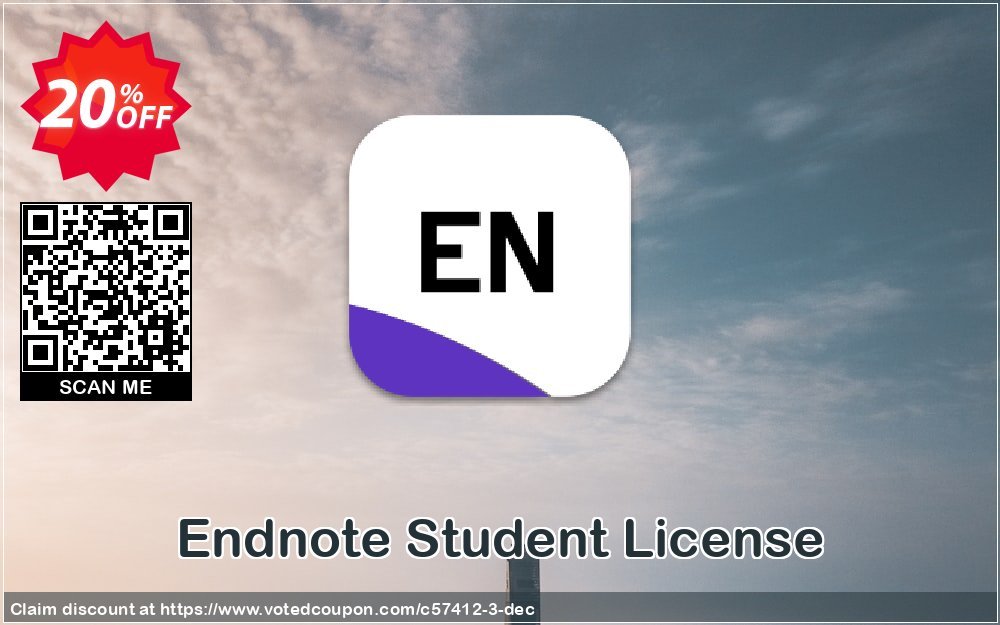 Endnote Student Plan Coupon, discount 20% OFF Endnote Student License, verified. Promotion: Staggering discount code of Endnote Student License, tested & approved