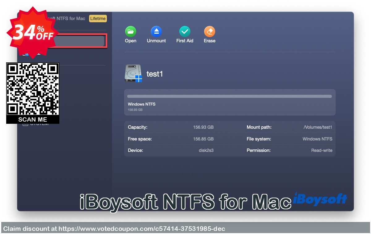 iBoysoft NTFS for MAC