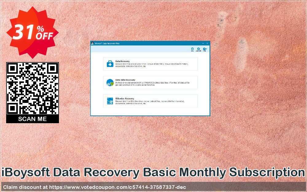 iBoysoft Data Recovery Basic Monthly Subscription Coupon, discount 30% OFF iBoysoft Data Recovery Basic, verified. Promotion: Stirring discounts code of iBoysoft Data Recovery Basic, tested & approved