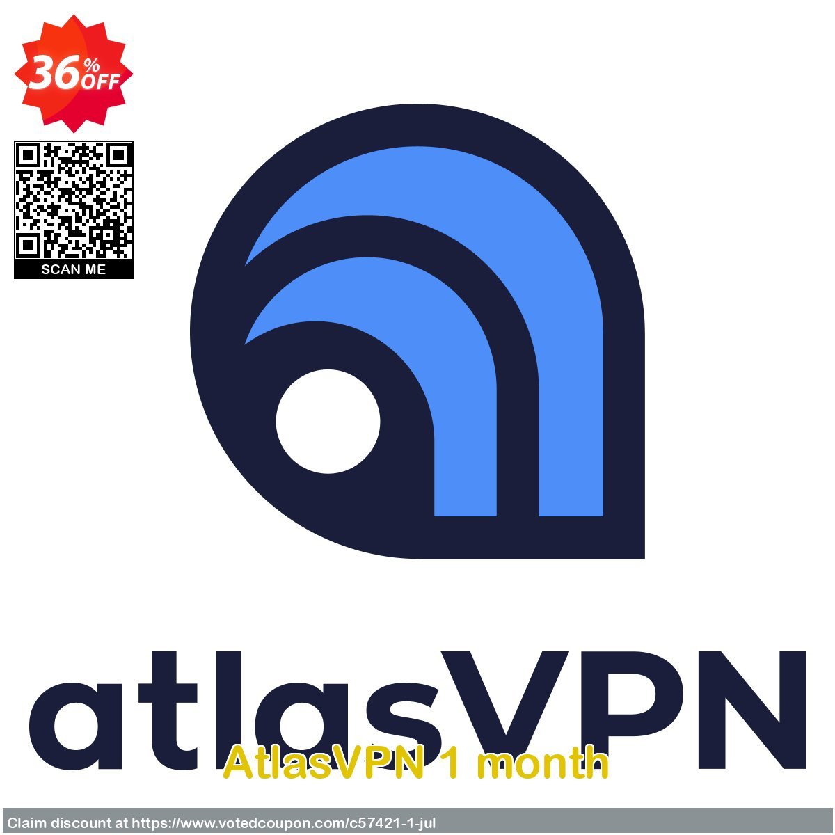 AtlasVPN Monthly Coupon Code Mar 2024, 36% OFF - VotedCoupon