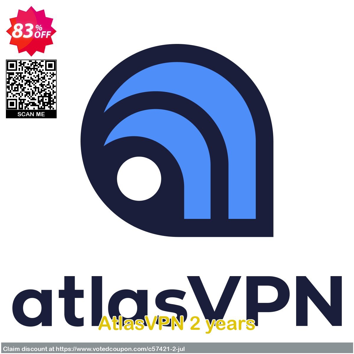 AtlasVPN 2 years Coupon Code Apr 2024, 83% OFF - VotedCoupon