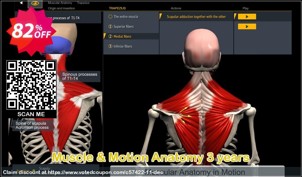 Muscle & Motion Anatomy 3 years Coupon Code May 2024, 82% OFF - VotedCoupon