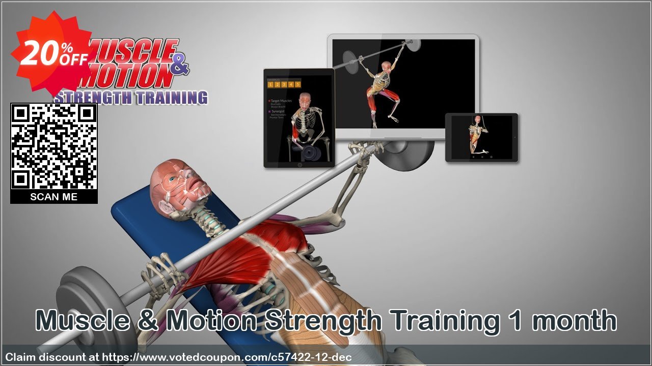 Muscle & Motion Strength Training Monthly Coupon, discount 20% OFF Muscle & Motion Strength Training 1 month, verified. Promotion: Awful promotions code of Muscle & Motion Strength Training 1 month, tested & approved