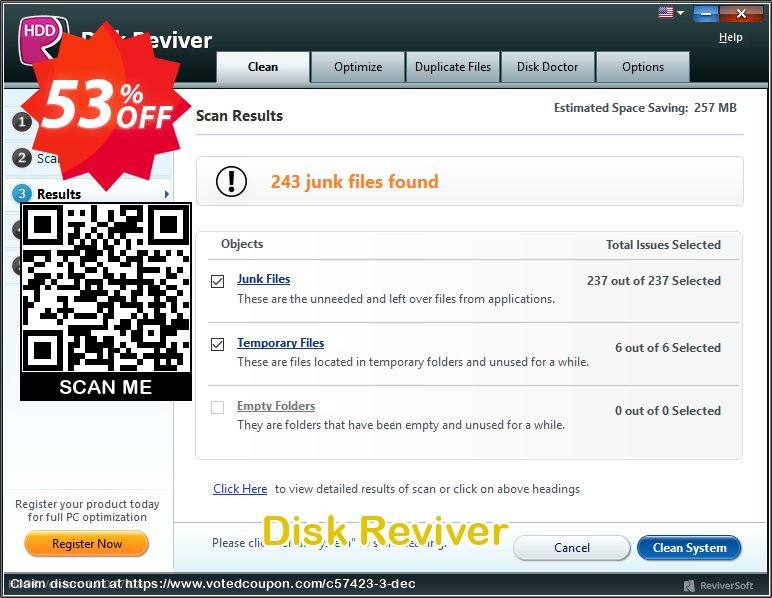 Disk Reviver Coupon, discount 51% OFF Disk Reviver, verified. Promotion: Awful sales code of Disk Reviver, tested & approved