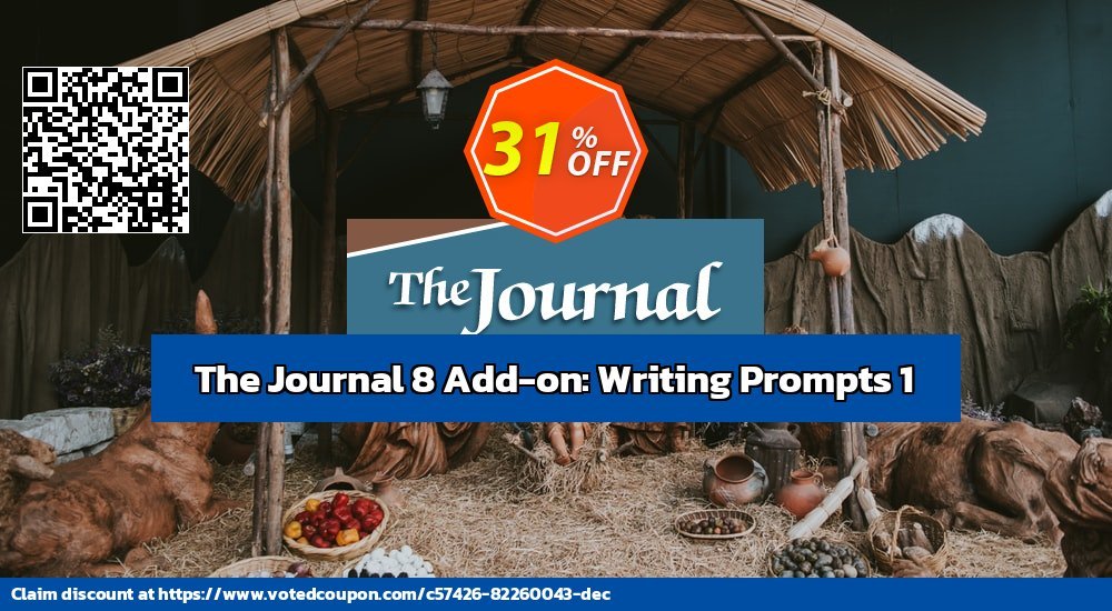 The Journal 8 Add-on: Writing Prompts 1 Coupon, discount 31% OFF The Journal 8 Add-on: Writing Prompts 1, verified. Promotion: Best discount code of The Journal 8 Add-on: Writing Prompts 1, tested & approved