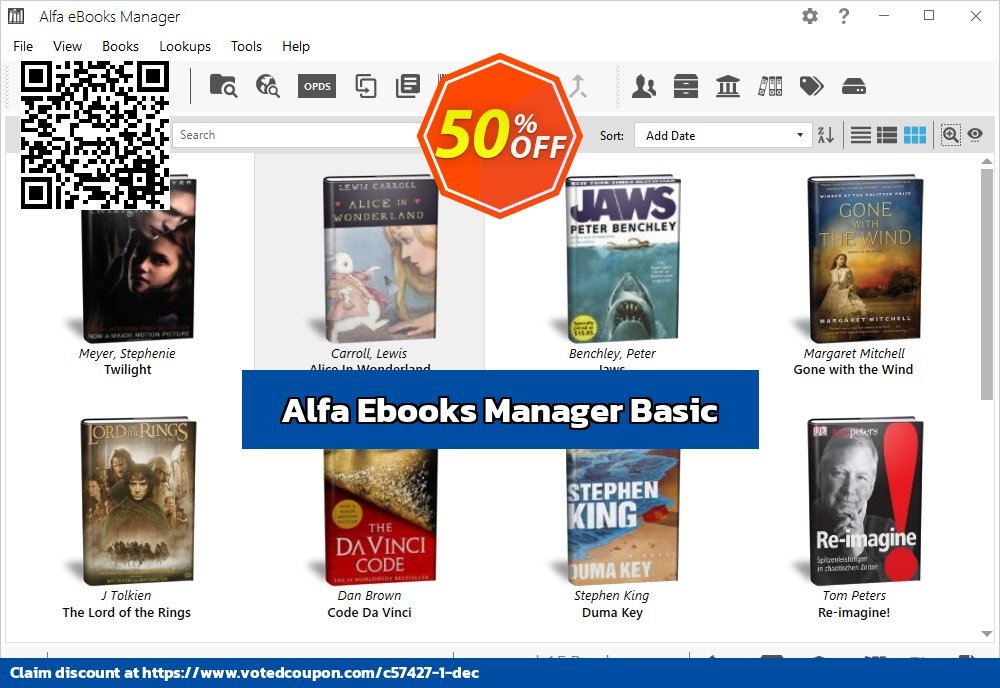Alfa Ebooks Manager Basic Coupon, discount 50% OFF Alfa Ebooks Manager Basic, verified. Promotion: Big promo code of Alfa Ebooks Manager Basic, tested & approved