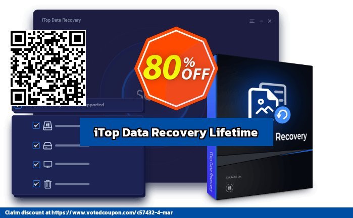 iTop Data Recovery Lifetime Coupon, discount 60% OFF iTop Data Recovery Lifetime, verified. Promotion: Wonderful offer code of iTop Data Recovery Lifetime, tested & approved