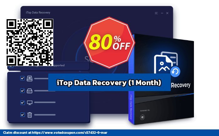 iTop Data Recovery, Monthly  Coupon, discount 80% OFF iTop Data Recovery Lifetime, verified. Promotion: Wonderful offer code of iTop Data Recovery Lifetime, tested & approved