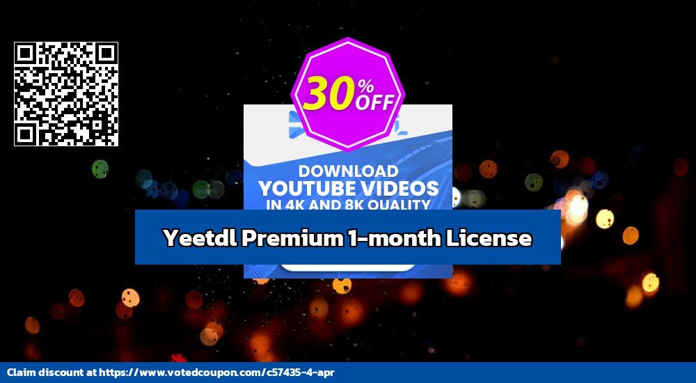 Yeetdl Premium 1-month Plan Coupon, discount 30% OFF Yeetdl Premium 1-month License, verified. Promotion: Staggering discounts code of Yeetdl Premium 1-month License, tested & approved