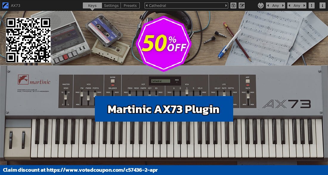 Martinic AX73 Plugin Coupon, discount Claim AX73 $45 Bandcamp Friday Deal!. Promotion: Imposing promotions code of Martinic AX73 Plugin, tested & approved