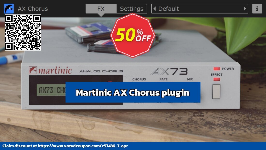 Martinic AX Chorus plugin Coupon, discount 50% OFF Martinic AX Chorus plugin, verified. Promotion: Imposing promotions code of Martinic AX Chorus plugin, tested & approved
