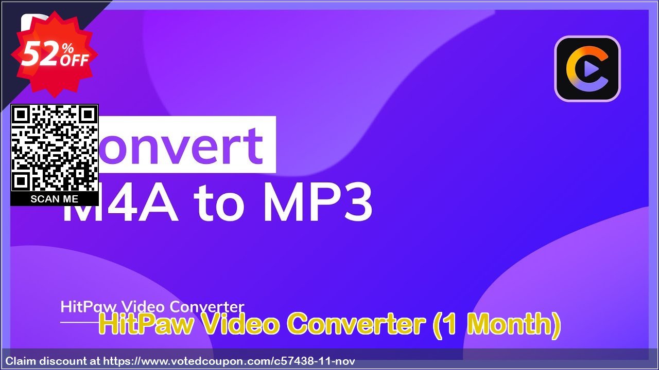 HitPaw Video Converter, Monthly  voted-on promotion codes