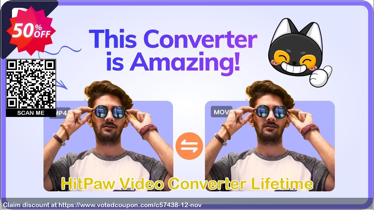 HitPaw Video Converter Lifetime Coupon Code Apr 2024, 50% OFF - VotedCoupon