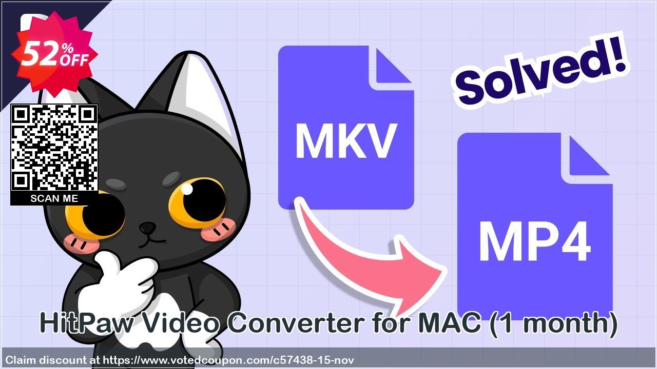 HitPaw Video Converter for MAC, Monthly  Coupon, discount 50% OFF HitPaw Video Converter for MAC (1 month), verified. Promotion: Impressive deals code of HitPaw Video Converter for MAC (1 month), tested & approved