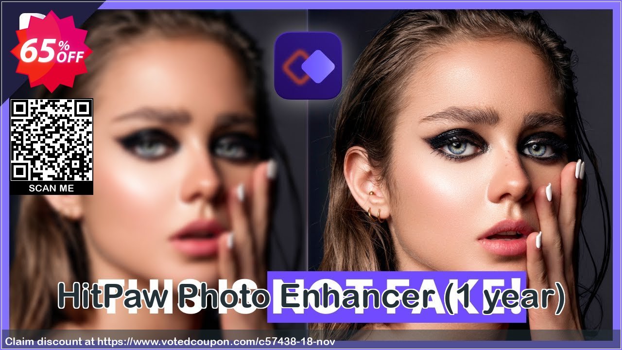 HitPaw Photo Enhancer, Yearly  voted-on promotion codes