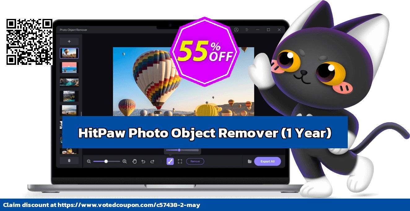 HitPaw Photo Object Remover, Yearly  Coupon, discount 55% OFF HitPaw Photo Object Remover (1 Year), verified. Promotion: Impressive deals code of HitPaw Photo Object Remover (1 Year), tested & approved