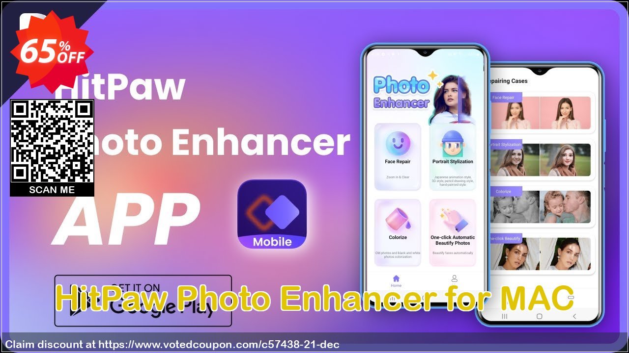 HitPaw Photo Enhancer for MAC Coupon Code Jun 2023, 65% OFF - VotedCoupon