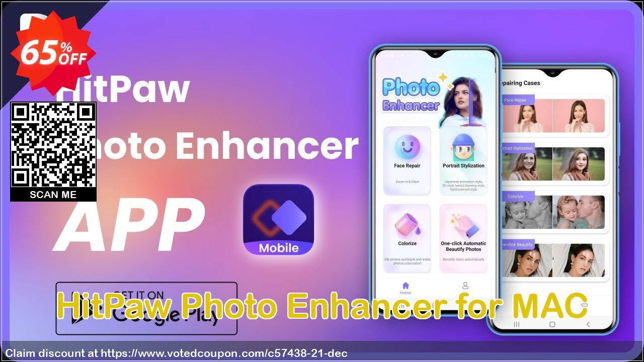 HitPaw Photo Enhancer for MAC Coupon Code Apr 2024, 65% OFF - VotedCoupon