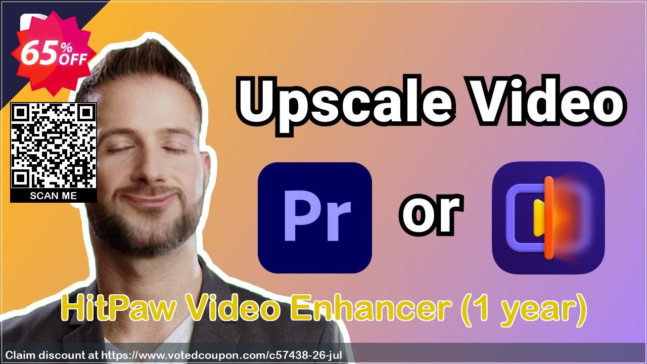 HitPaw Video Enhancer, Yearly  Coupon, discount 65% OFF HitPaw Video Enhancer (1 year), verified. Promotion: Impressive deals code of HitPaw Video Enhancer (1 year), tested & approved