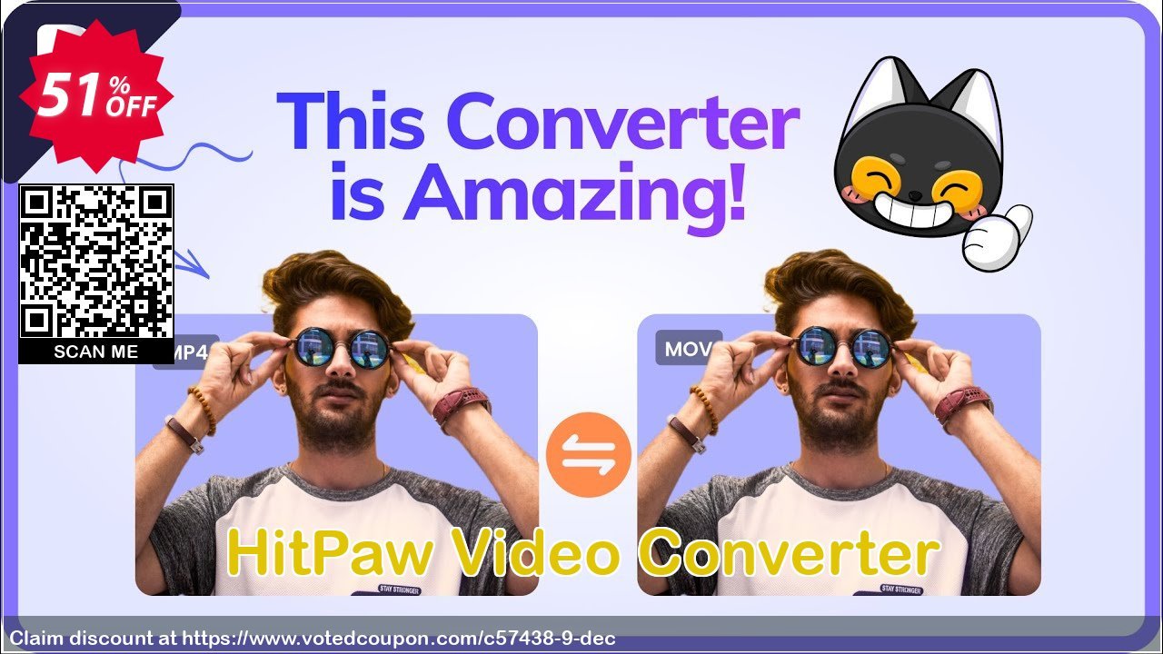 HitPaw Video Converter Coupon Code Jun 2023, 51% OFF - VotedCoupon