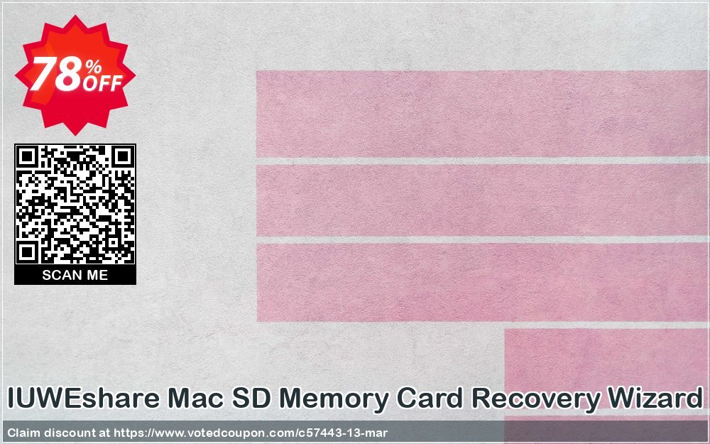 IUWEshare MAC SD Memory Card Recovery Wizard Coupon, discount IUWEshare coupon discount (57443). Promotion: IUWEshare coupon codes (57443)