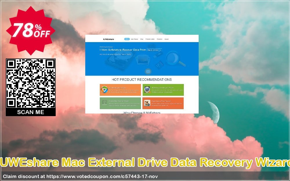 IUWEshare MAC External Drive Data Recovery Wizard Coupon, discount IUWEshare coupon discount (57443). Promotion: IUWEshare coupon codes (57443)
