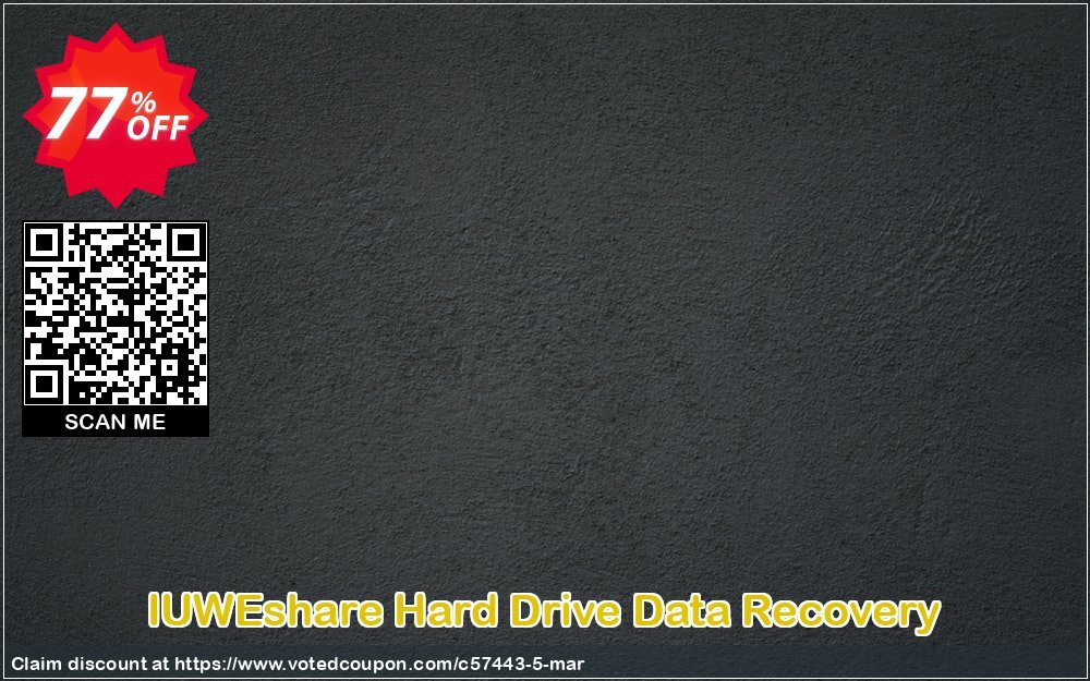 IUWEshare Hard Drive Data Recovery Coupon Code May 2024, 77% OFF - VotedCoupon