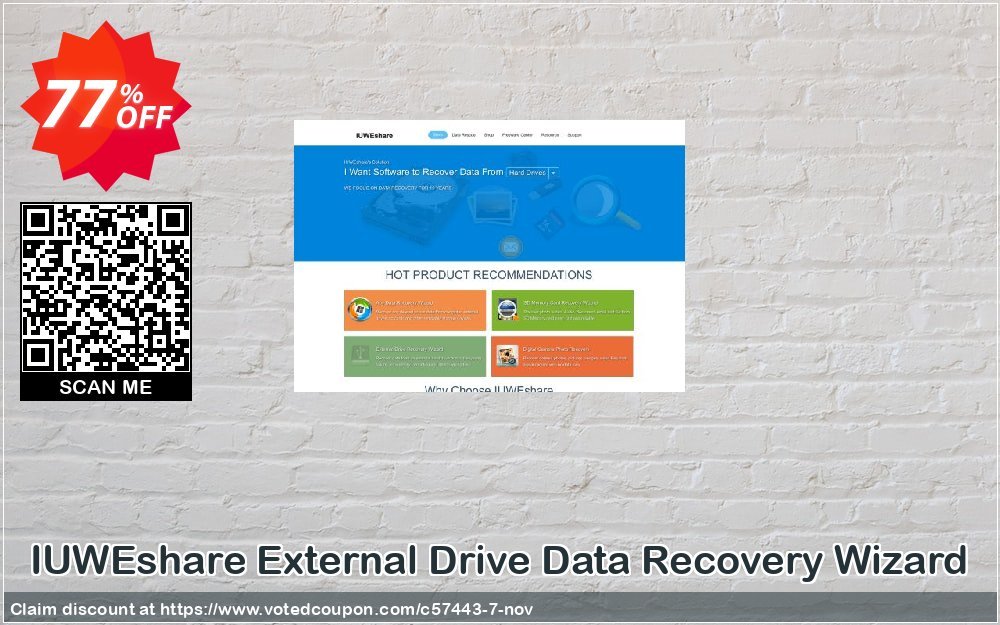 IUWEshare External Drive Data Recovery Wizard Coupon, discount IUWEshare coupon discount (57443). Promotion: IUWEshare coupon codes (57443)