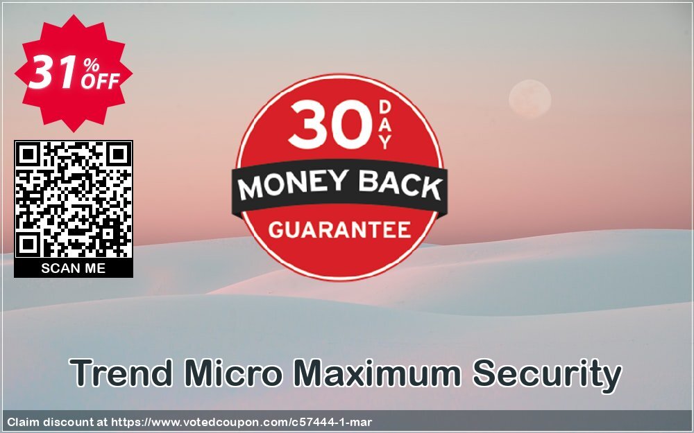 Trend Micro Maximum Security Coupon, discount 30% OFF Trend Micro Maximum Security, verified. Promotion: Wondrous sales code of Trend Micro Maximum Security, tested & approved