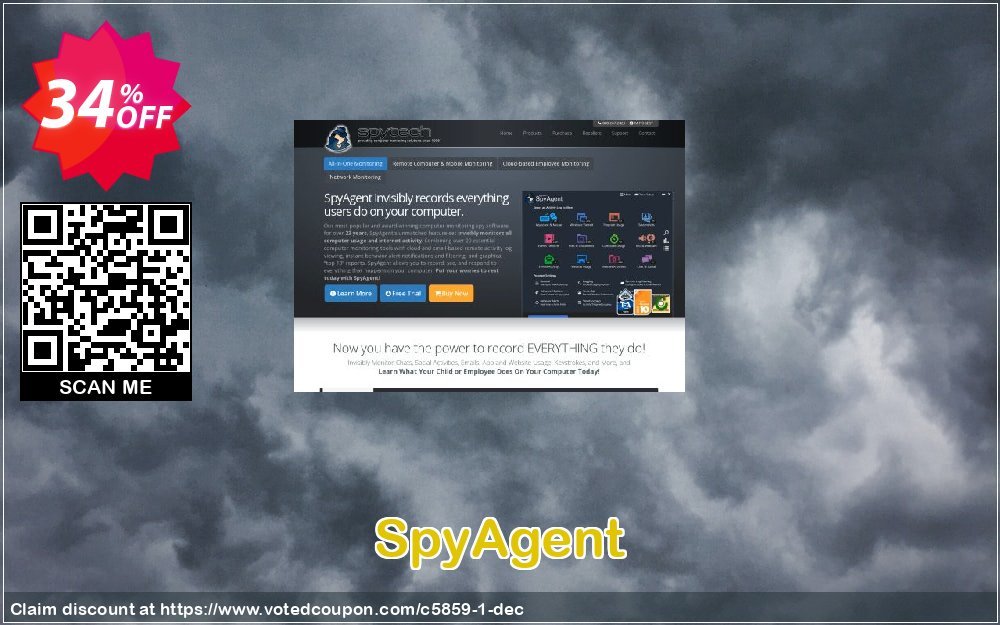 SpyAgent Coupon, discount 34% OFF SpyAgent Oct 2023. Promotion: Super discounts code of SpyAgent, tested in October 2023