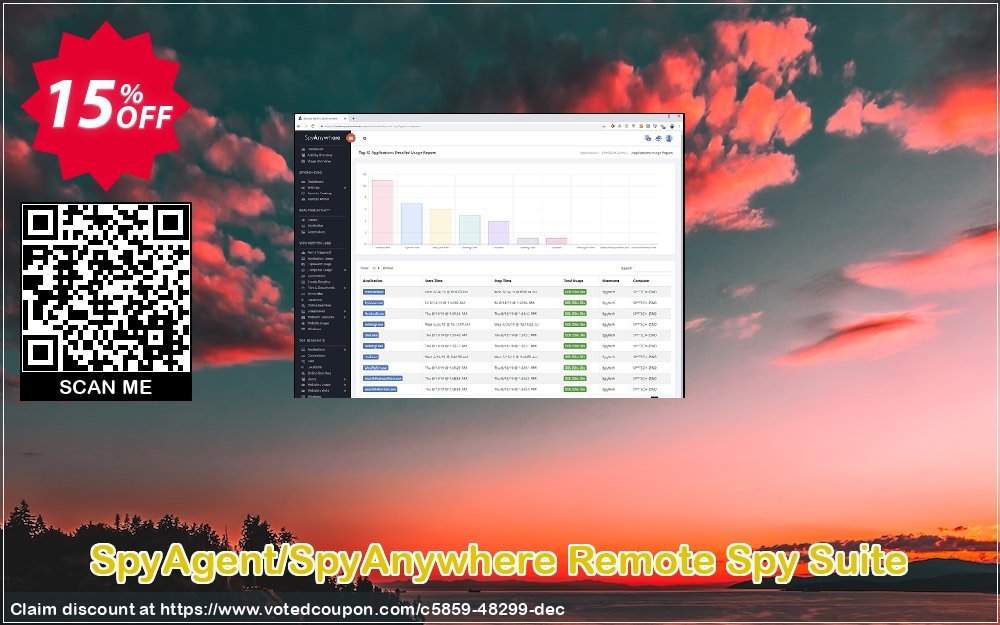 SpyAgent/SpyAnywhere Remote Spy Suite Coupon, discount 15% OFF SpyAgent/SpyAnywhere Remote Spy Suite Oct 2023. Promotion: Super discounts code of SpyAgent/SpyAnywhere Remote Spy Suite, tested in October 2023