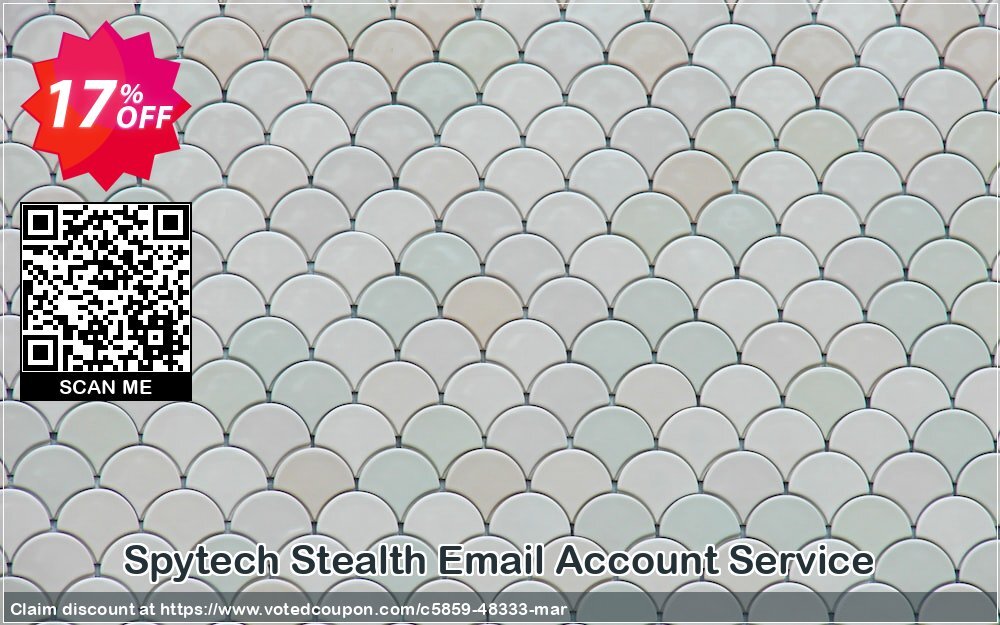 Spytech Stealth Email Account Service Coupon, discount 15% OFF Spytech Stealth Email Account Service Oct 2024. Promotion: Super discounts code of Spytech Stealth Email Account Service, tested in October 2024