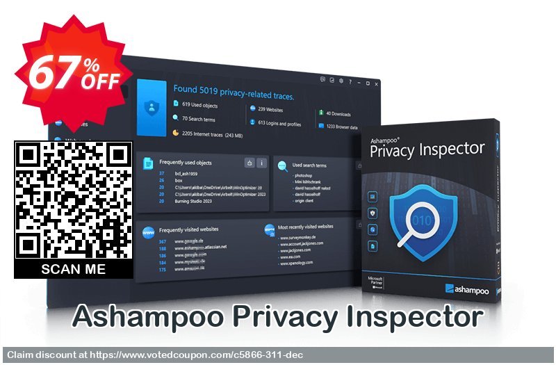 Ashampoo Privacy Inspector Coupon, discount 65% OFF Ashampoo Privacy Inspector, verified. Promotion: Wonderful discounts code of Ashampoo Privacy Inspector, tested & approved