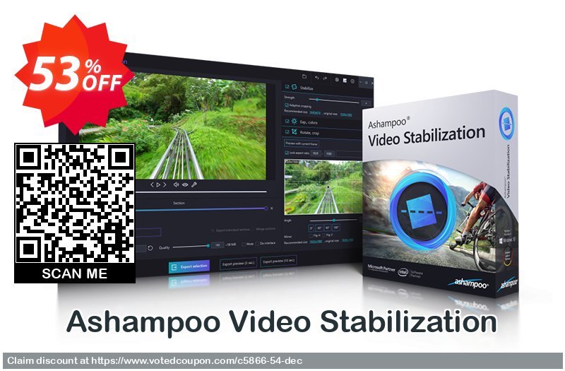 Ashampoo Video Stabilization Coupon, discount 50% OFF Ashampoo Video Stabilization, verified. Promotion: Wonderful discounts code of Ashampoo Video Stabilization, tested & approved