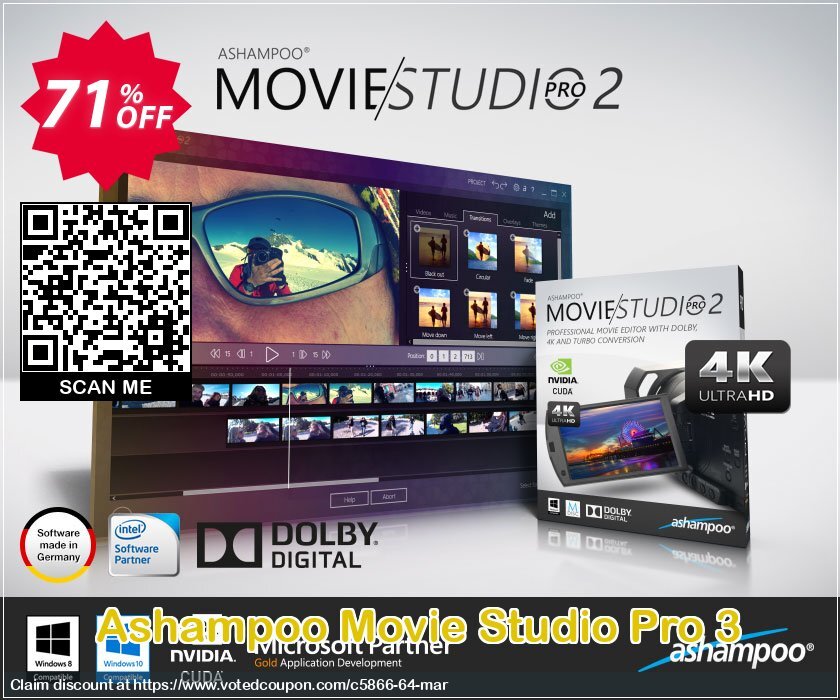 Ashampoo Movie Studio Pro 3 Coupon Code Apr 2025, 71% OFF - VotedCoupon