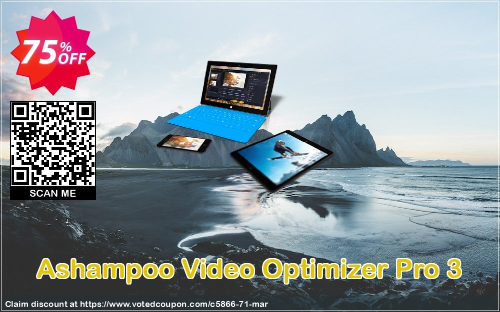 Ashampoo Video Optimizer Pro 2 Coupon, discount 75% OFF Ashampoo Video Optimizer Pro 2, verified. Promotion: Wonderful discounts code of Ashampoo Video Optimizer Pro 2, tested & approved