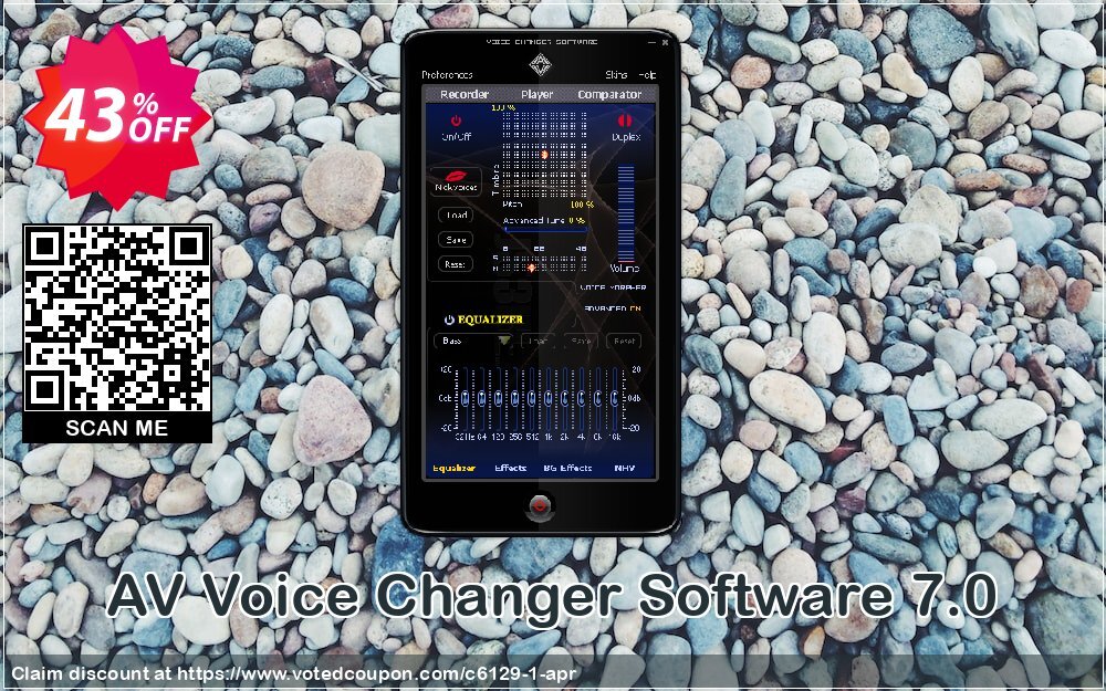 AV Voice Changer Software 7.0 Coupon, discount 50% OFF AV Voice Changer Software 7.0, verified. Promotion: Excellent offer code of AV Voice Changer Software 7.0, tested & approved