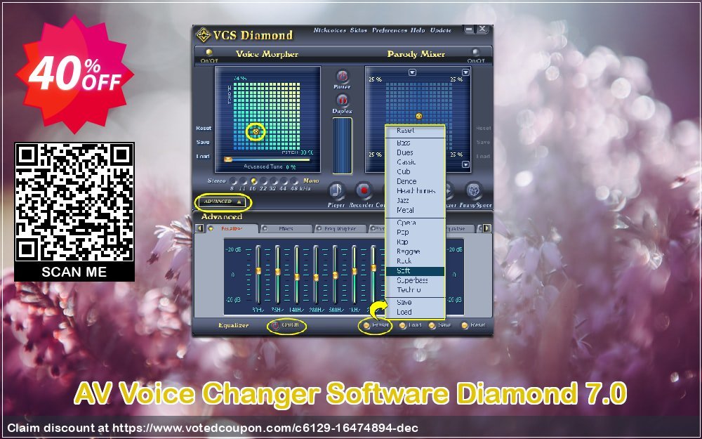 AV Voice Changer Software Diamond 7.0 Coupon, discount 50% OFF AV Voice Changer Software Diamond 7.0, verified. Promotion: Excellent offer code of AV Voice Changer Software Diamond 7.0, tested & approved