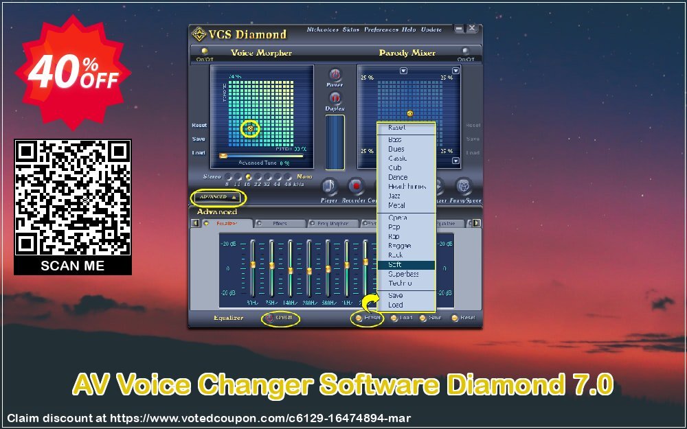 AV Voice Changer Software Diamond 7.0 Coupon, discount 50% OFF AV Voice Changer Software Diamond 7.0, verified. Promotion: Excellent offer code of AV Voice Changer Software Diamond 7.0, tested & approved