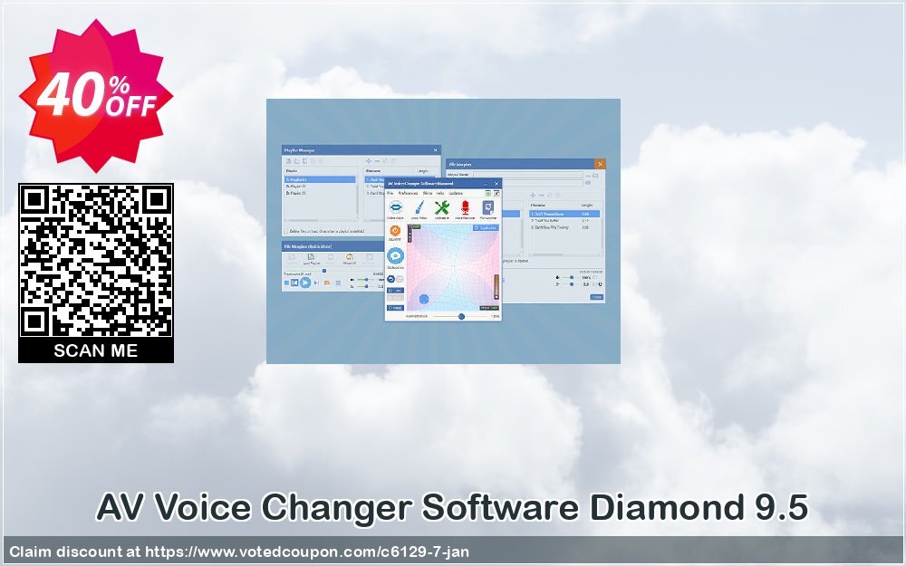 AV Voice Changer Software Diamond 9.5 Coupon, discount 40% OFF - VCSD. Promotion: Excellent offer code of AV Voice Changer Software Diamond 2024