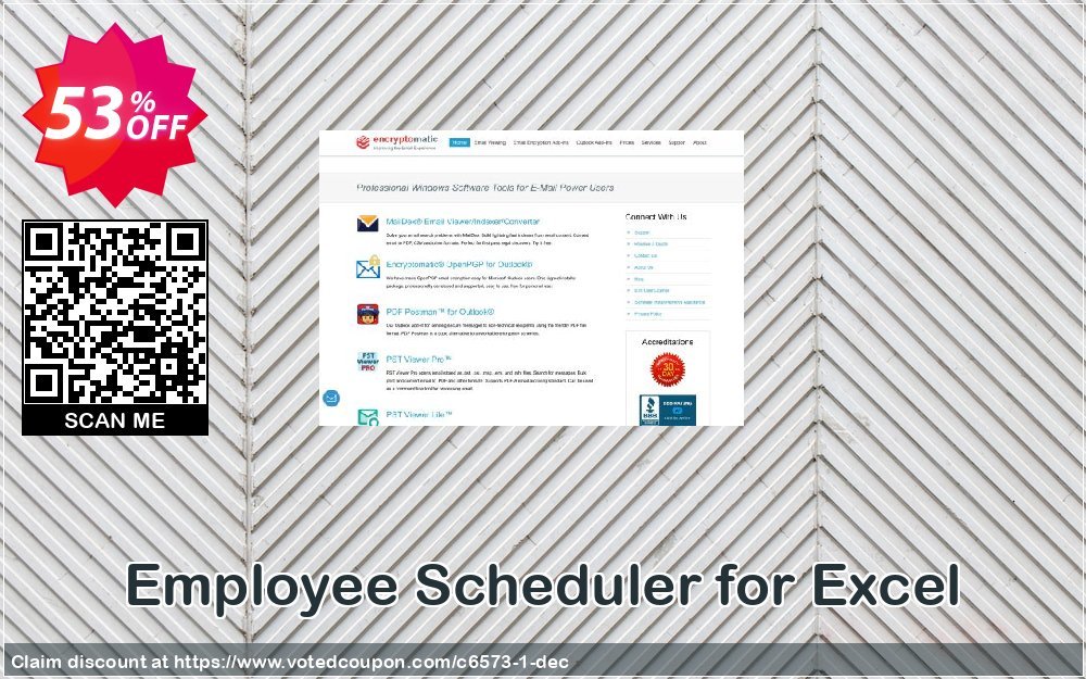 Employee Scheduler for Excel Coupon, discount 52% OFF Employee Scheduler for Excel, verified. Promotion: Best discounts code of Employee Scheduler for Excel, tested & approved