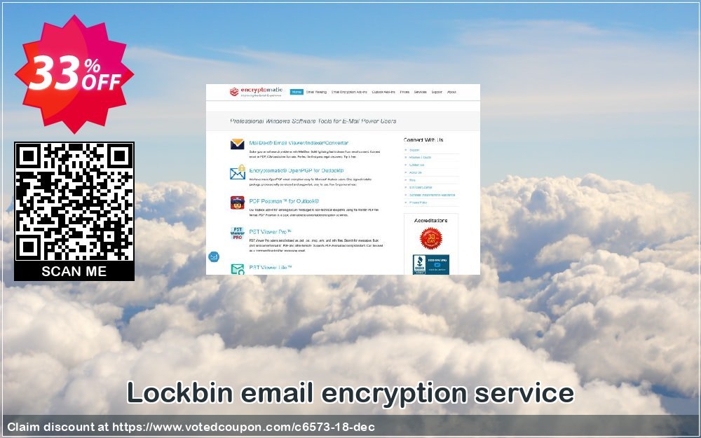 Lockbin email encryption service Coupon, discount Encryptomatic discount (6573). Promotion: Encryptomatic coupons (6573)
