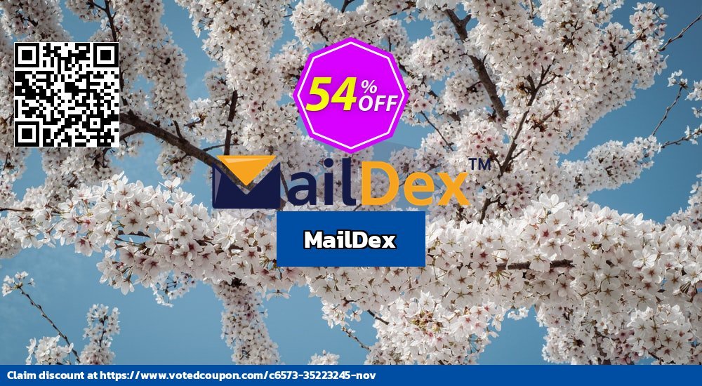 MailDex Coupon, discount 54% OFF MailDex, verified. Promotion: Best discounts code of MailDex, tested & approved