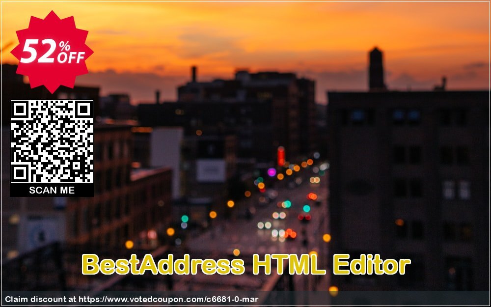 BestAddress HTML Editor Coupon Code Apr 2024, 52% OFF - VotedCoupon