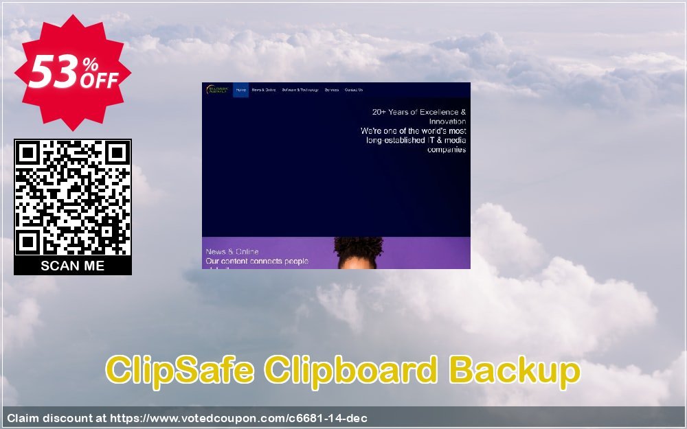 ClipSafe Clipboard Backup Coupon, discount Staff Discount. Promotion: Multimedia Australia staff discount