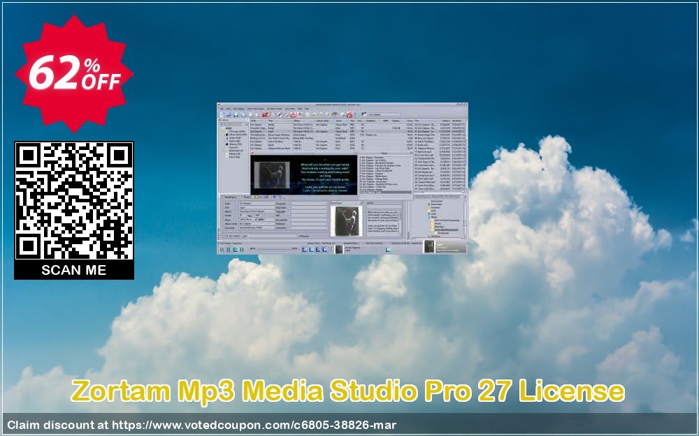 Zortam Mp3 Media Studio Pro 27 Plan Coupon, discount 60% OFF Zortam Mp3 Media Studio Pro 27 License, verified. Promotion: Hottest promotions code of Zortam Mp3 Media Studio Pro 27 License, tested & approved